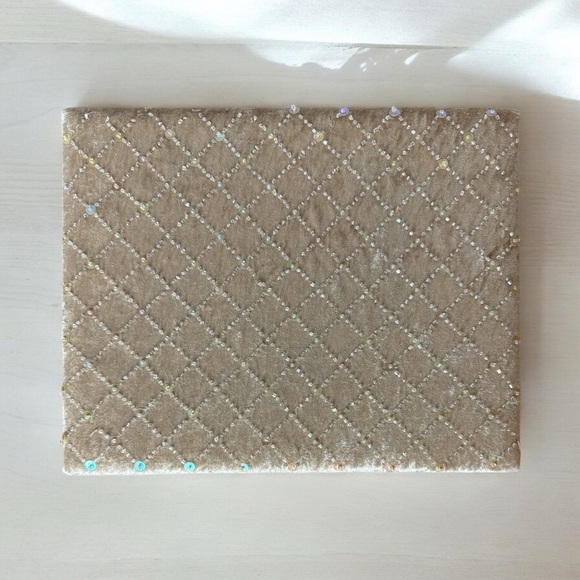 Jewelry Box /Gift Box, Crushed Velvet & Sequence, Cigar Box Style, Bath & Body - Picture 3 of 9